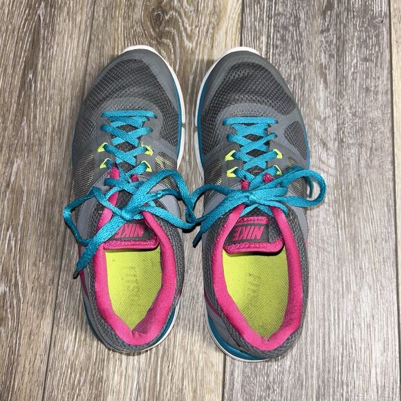 Nike Flex RN Gray Pink Blue Running Sneaker Shoes 642767-063 Women’s US Size 7.5 - Picture 8 of 11